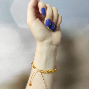 Mini shambala de âmbar adulto mel polido ajustável