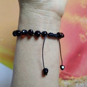 Pulseira shambala de âmbar adulto cherry polido ajustável