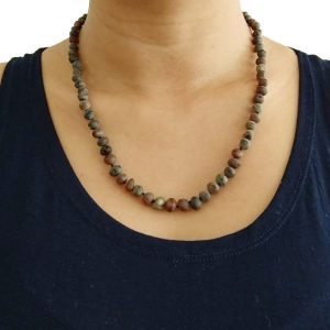 Colar de âmbar adulto barroco curativo rústico - 45 ou 60 cm