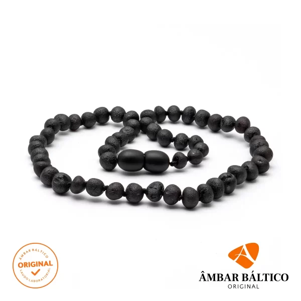 Colar de âmbar adulto barroco cherry rústico