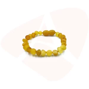 Pulseira / tornozeleira de âmbar bebê barroco mix rústico - 14 cm