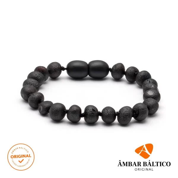 Pulseira de âmbar adulto barroco cherry rústico