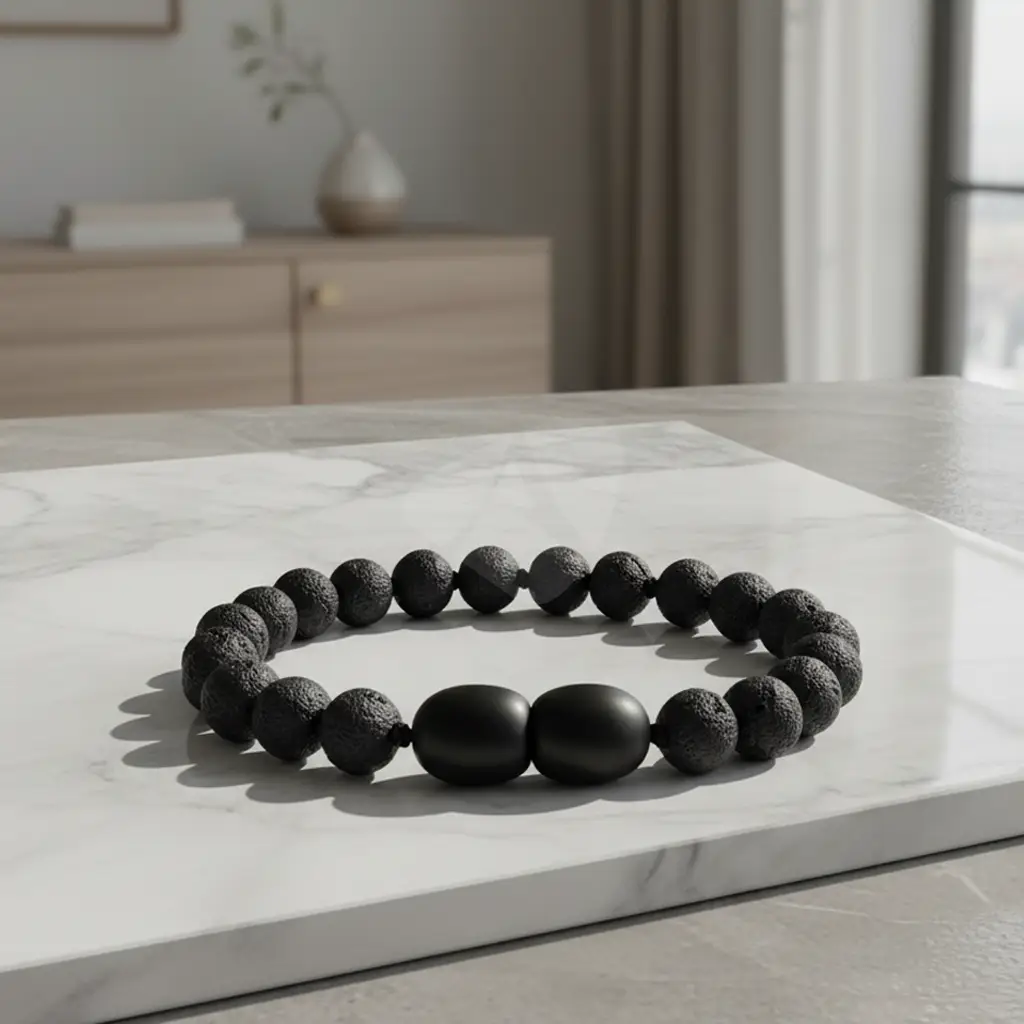 Pulseira de âmbar adulto barroco cherry rústico - Imagem 2