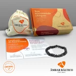 Pulseira de âmbar adulto barroco cherry rústico sem fecho - 18 cm