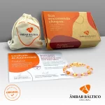Pulseira de âmbar adulto barroco limão e quartzo rosa polido