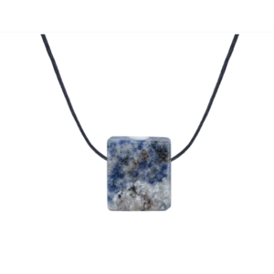 Colar difusor pessoal aromático sodalita minimalista