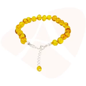 Pulseira de Âmbar Bia em Prata 925