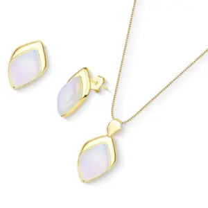 Conjunto Coleção Radiante com Opalina Facetada
