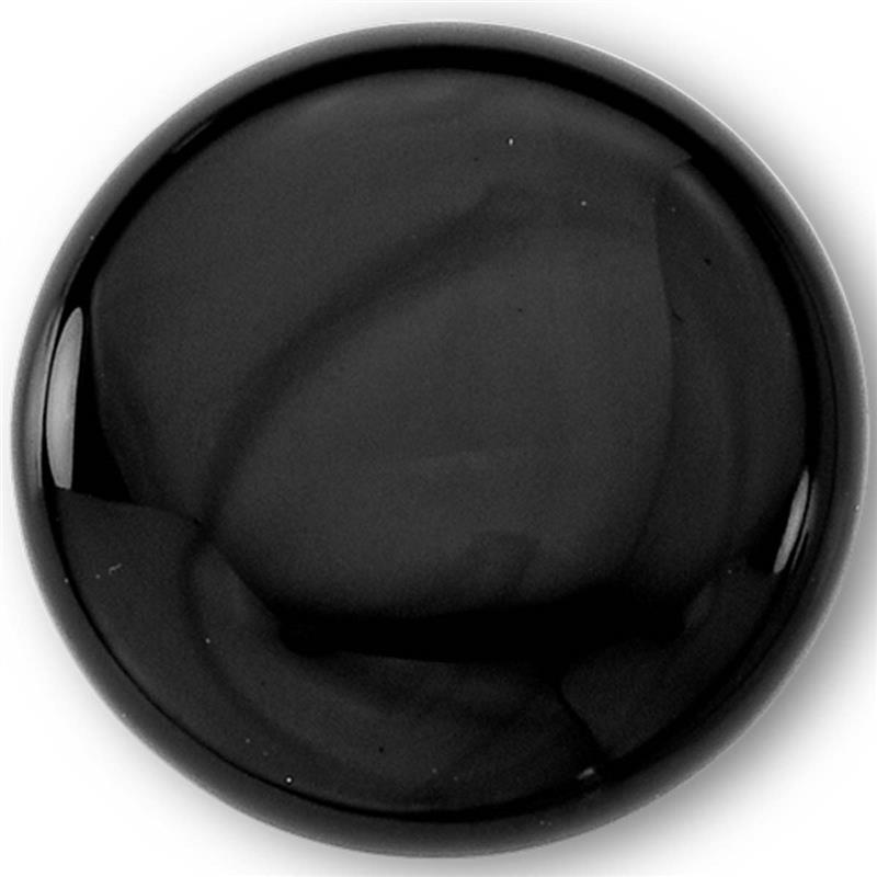 Conjunto Redondo 10 mm Folheado a Ouro com Ágata Preta - ágata preta