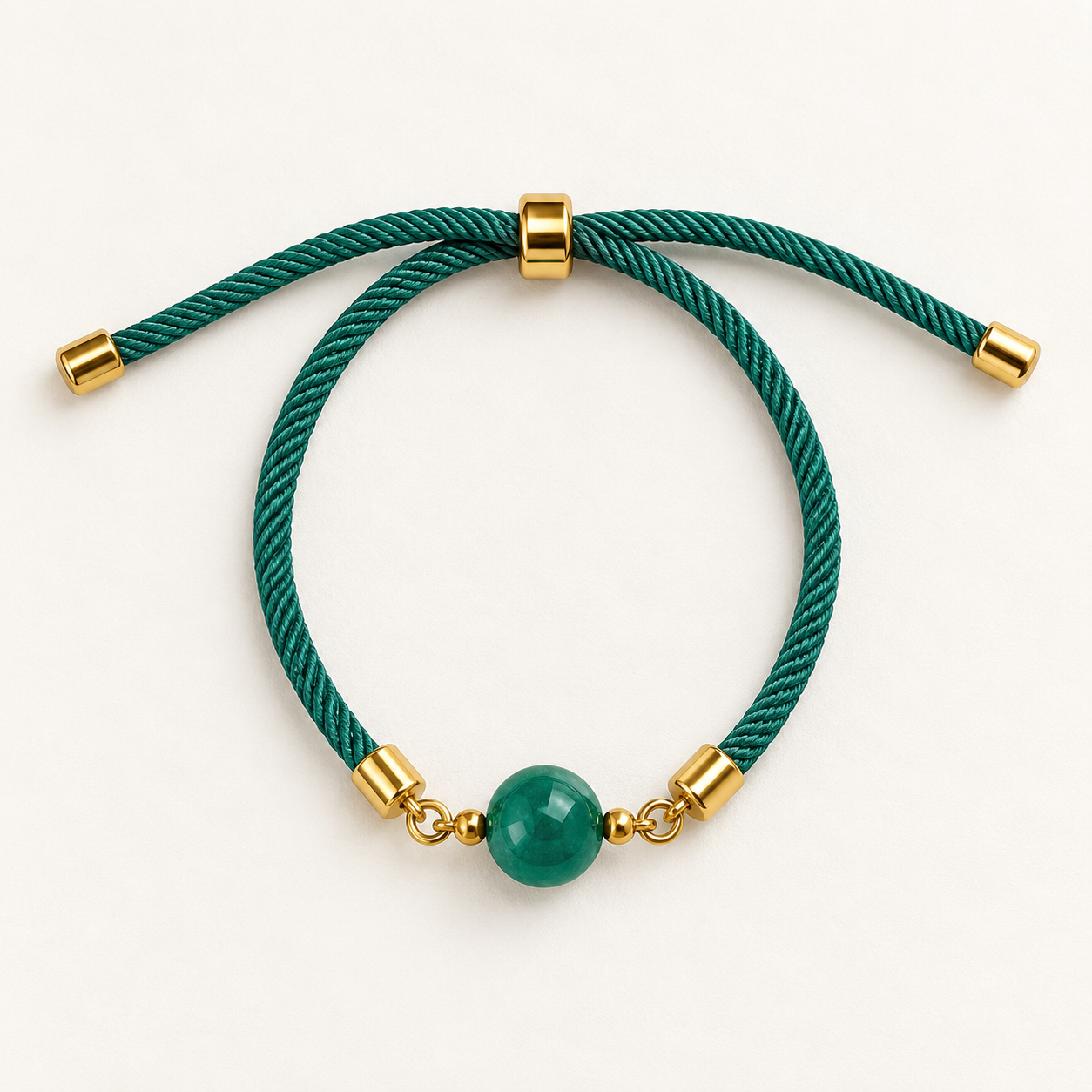 Pulseira Single jade imperial ajustavel