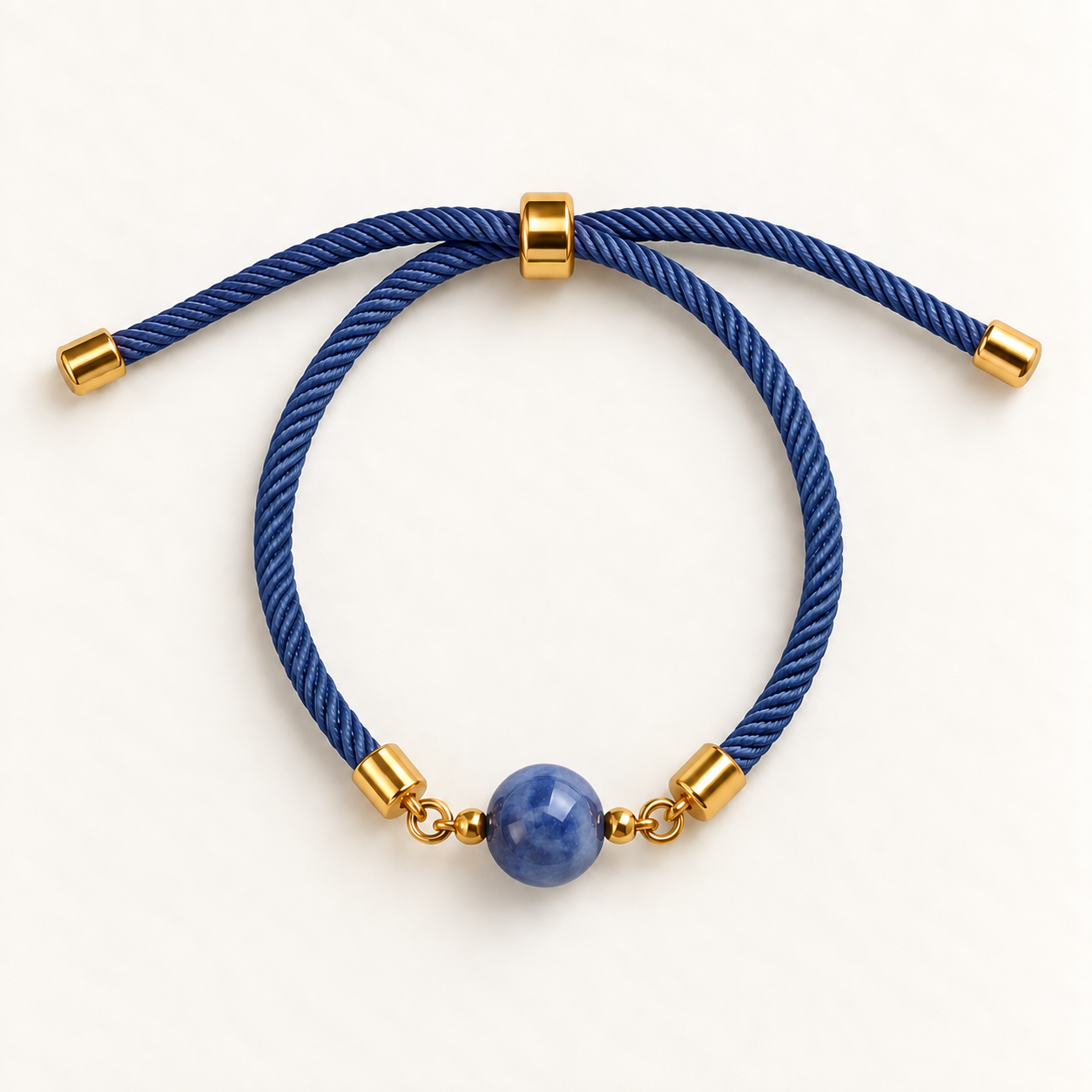 Pulseira Single Ajustável com Pedra Natural - Imagem 4